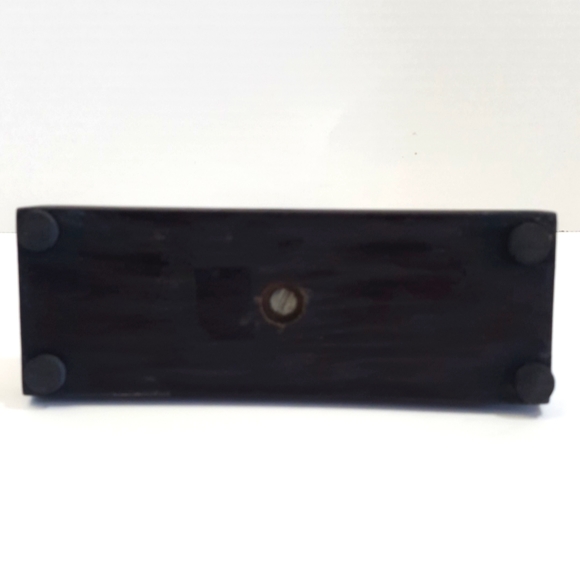 Sail Boat Spinnaker Silver Metal Aluminum Sculpture on Wood Stand - 8 in. tall - Picture 8 of 8